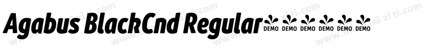 Agabus BlackCnd Regular字体转换